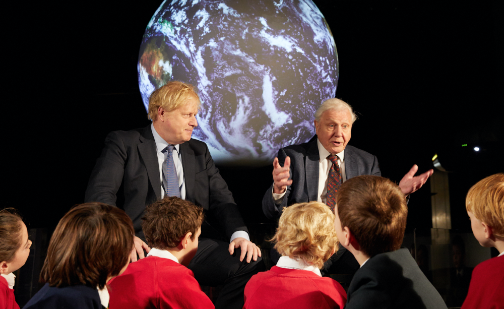 Boris Johnson and David Attenborough