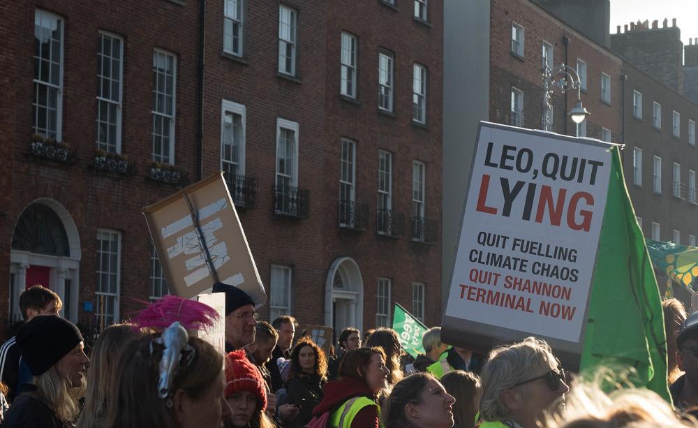 Shanon LNG protest 2018