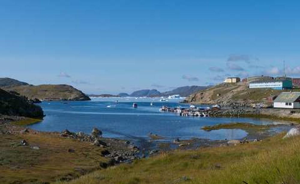 Narsaq inlet - just the place for a uranium ore  port? Or a yellowcake plant? Photo: Claire Rowland via Flickr.