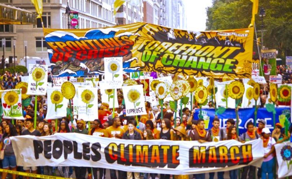 The Peoples' Climate March in New York City, 22nd September 2014. Photo: Light Brigading via Flickr (CC BY-NC 2.0).