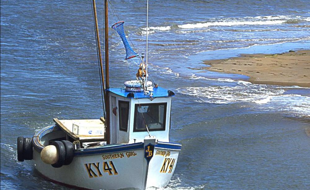 Small fishing boat at St Andrews, Scotland, UK. Photo: dun_deagh via Flickr (CC BY-SA).