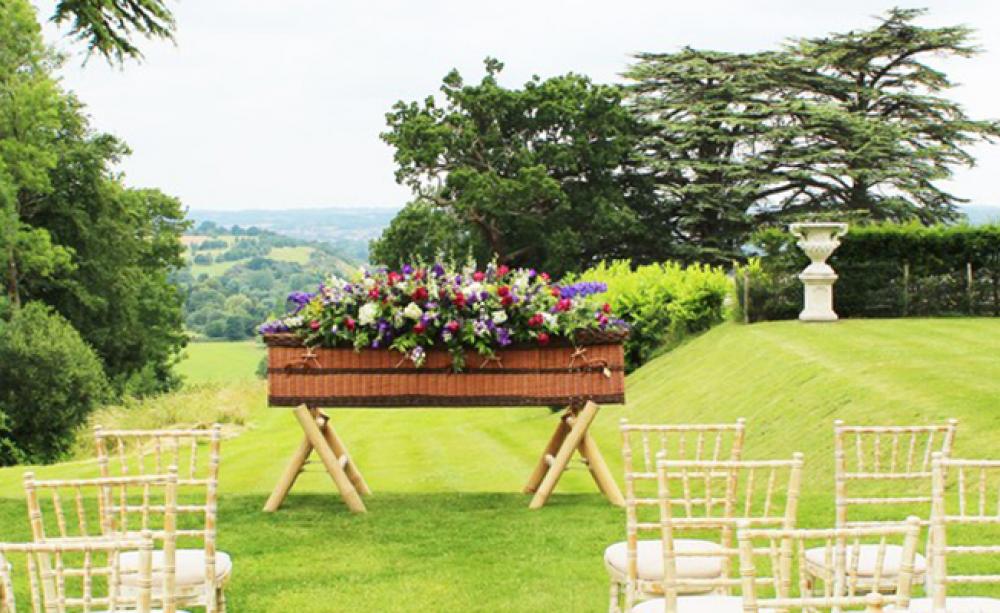 Poetic Endings in London offers environmentally friendly funerals, including wicker baskets.