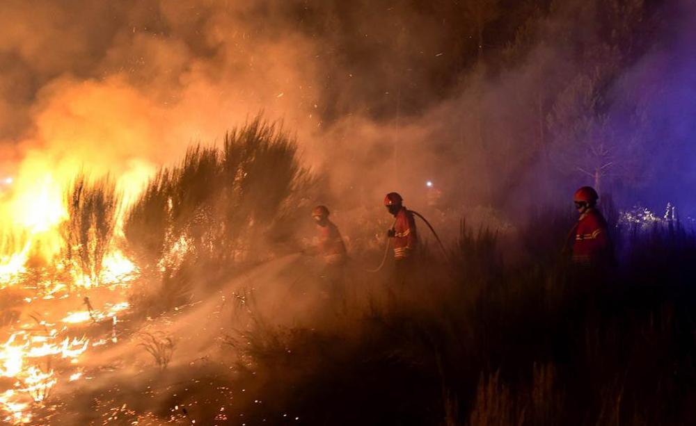 This summer wildfires have ravaged southern Europe including this one in Portugal (c) Fossil Free UK