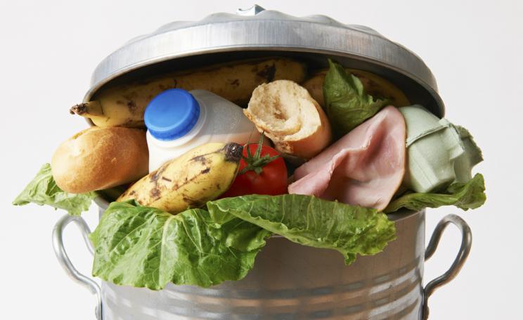 Food in the rubbish bin