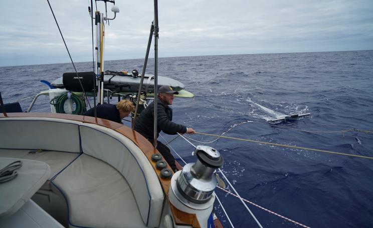 Sailing on the south pacific