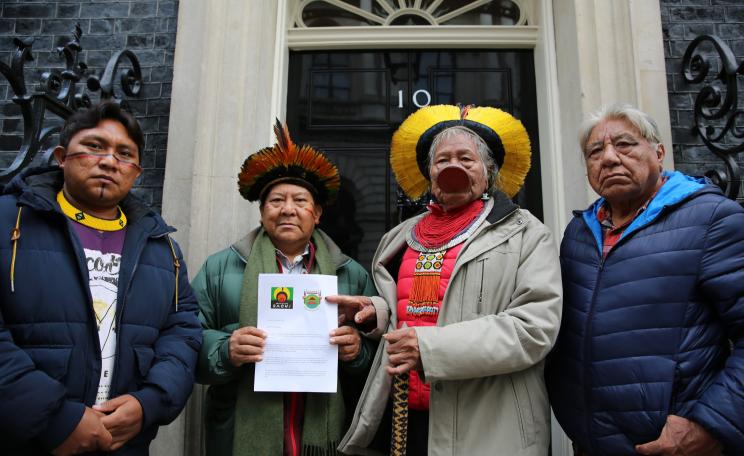Amazon leaders outside No 10