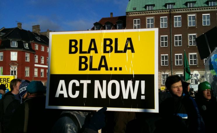 'Bla bla bla - Act Now!' 