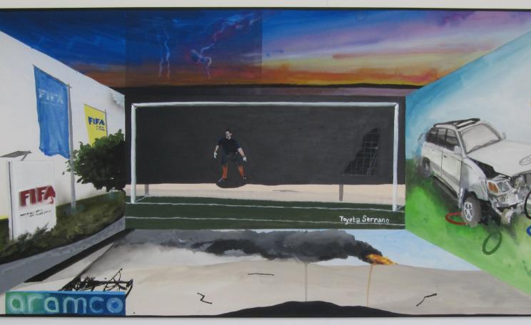 Own Goal, by Judith Dean, 2024 (Photo courtesy of the artist and South Parade, London)