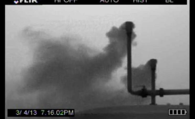 Fracking can violate the right to health, even life. Photo from the Reckless Endangerment While Fracking the Eagle Ford: Government fails, public health suffers and industry profits from the shale oil boom. Via Earthworks / Flickr.