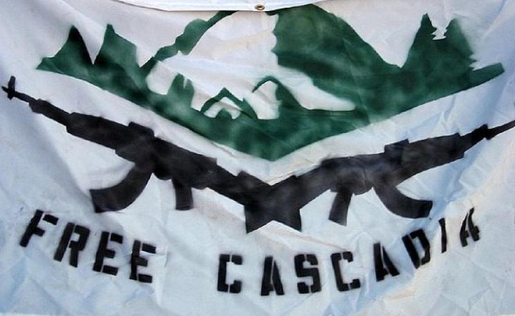 'Free Cascadia' banner. Photo: ario_ via Flickr (CC BY-NC-SA). Design by Joe Martin.