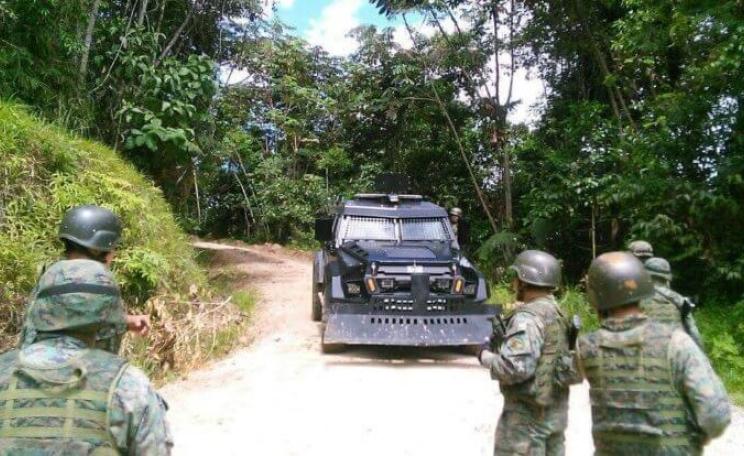 Shuar communities are under oppressive military occupation. Photo: via Intercontinental Cry.